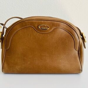 Gucci Tan Leather Shoulder Bag